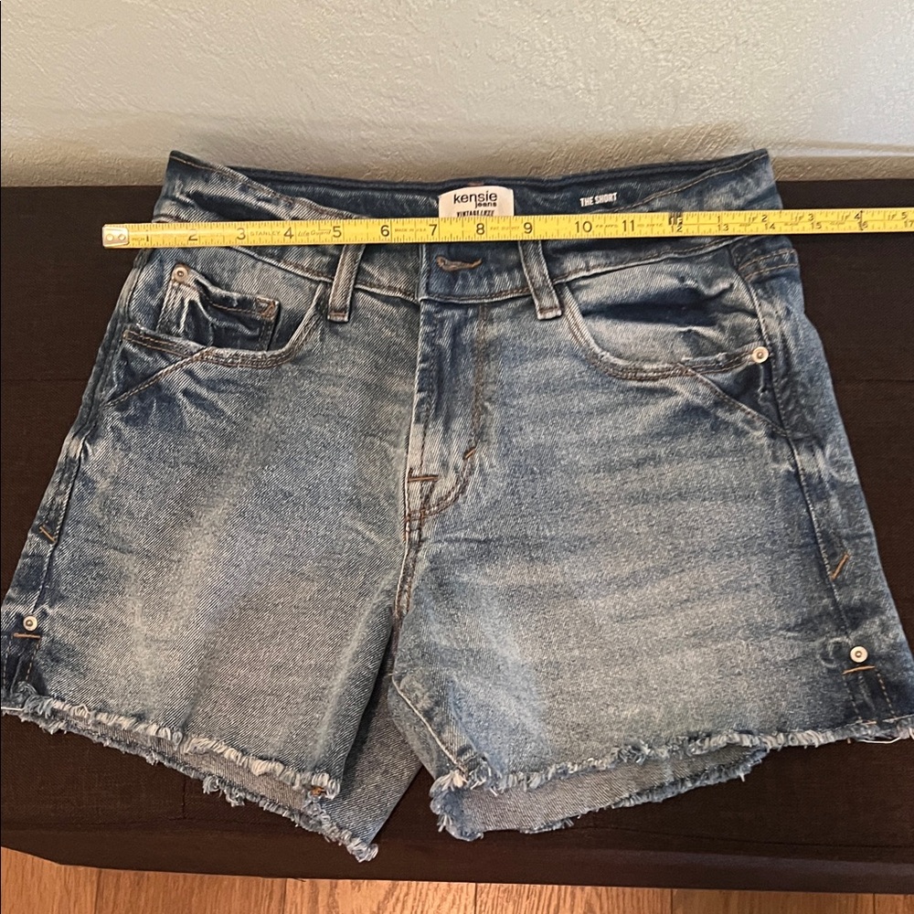 # 0613 +Kensie Women's Blue Denim Shorts - Picture 2 of 11